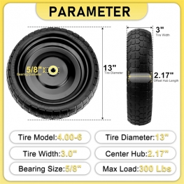 Semi-solid steel tire