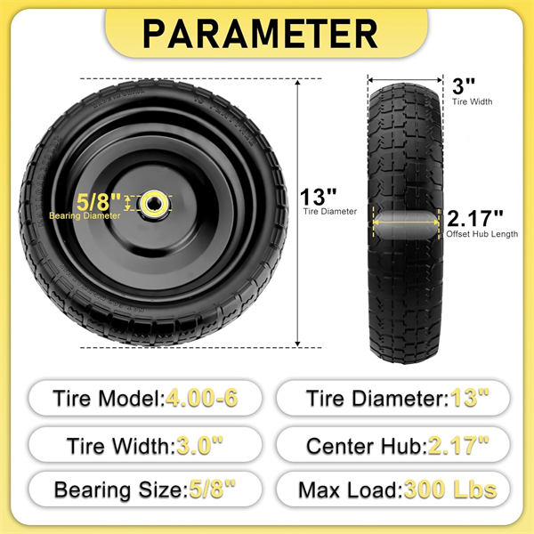 Semi-solid steel tire